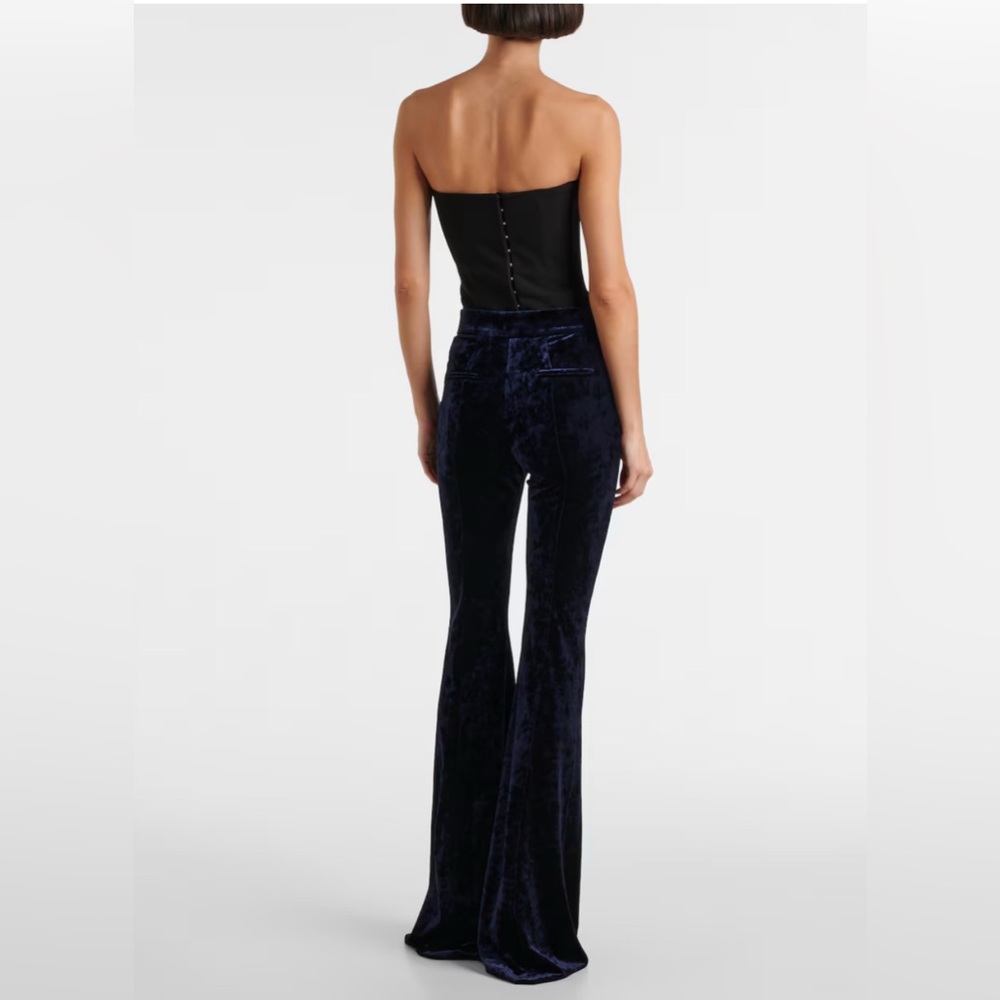 Velvet flared pants - Picture 2 of 11